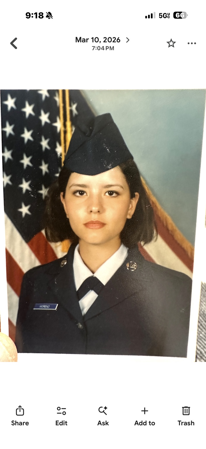 CeCe Moreno in her U.S. Air Force dress uniform